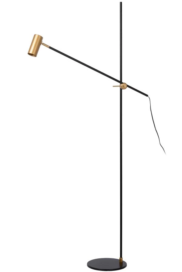 Lucide PHILINE - Stehlampe Mit Leselampe - 1xGU10 - Schwarz - AUSgeschaltet